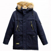 Куртка зимняя для мальчика (Ф.А.) арт.hwl-807-2 цвет синий