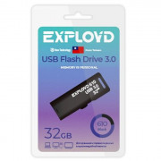 Флеш диск 32GB USB 3.0 Exployd 610 пластик черный
