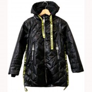 Куртка осенняя для девочки (OCD) арт.ly-LB19-14-2 размерный ряд 32/128-40/152 цвет черный