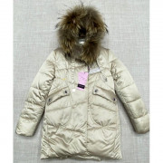 Куртка зимняя для девочки (MULTIBREND) арт.nzk-A2008-4 цвет бежевый